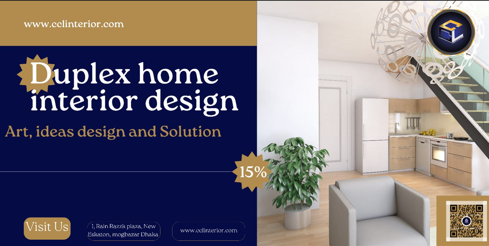 Duplex home interior design