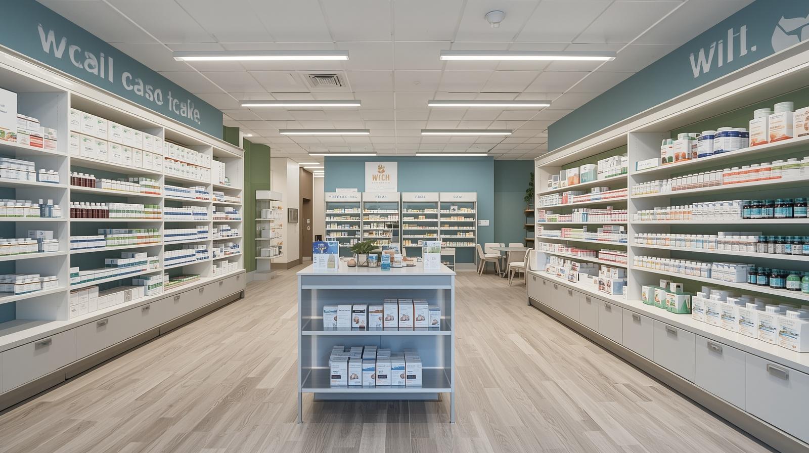 Professional Pharmacy and Wellness Store Interior Design by CCL Interior
