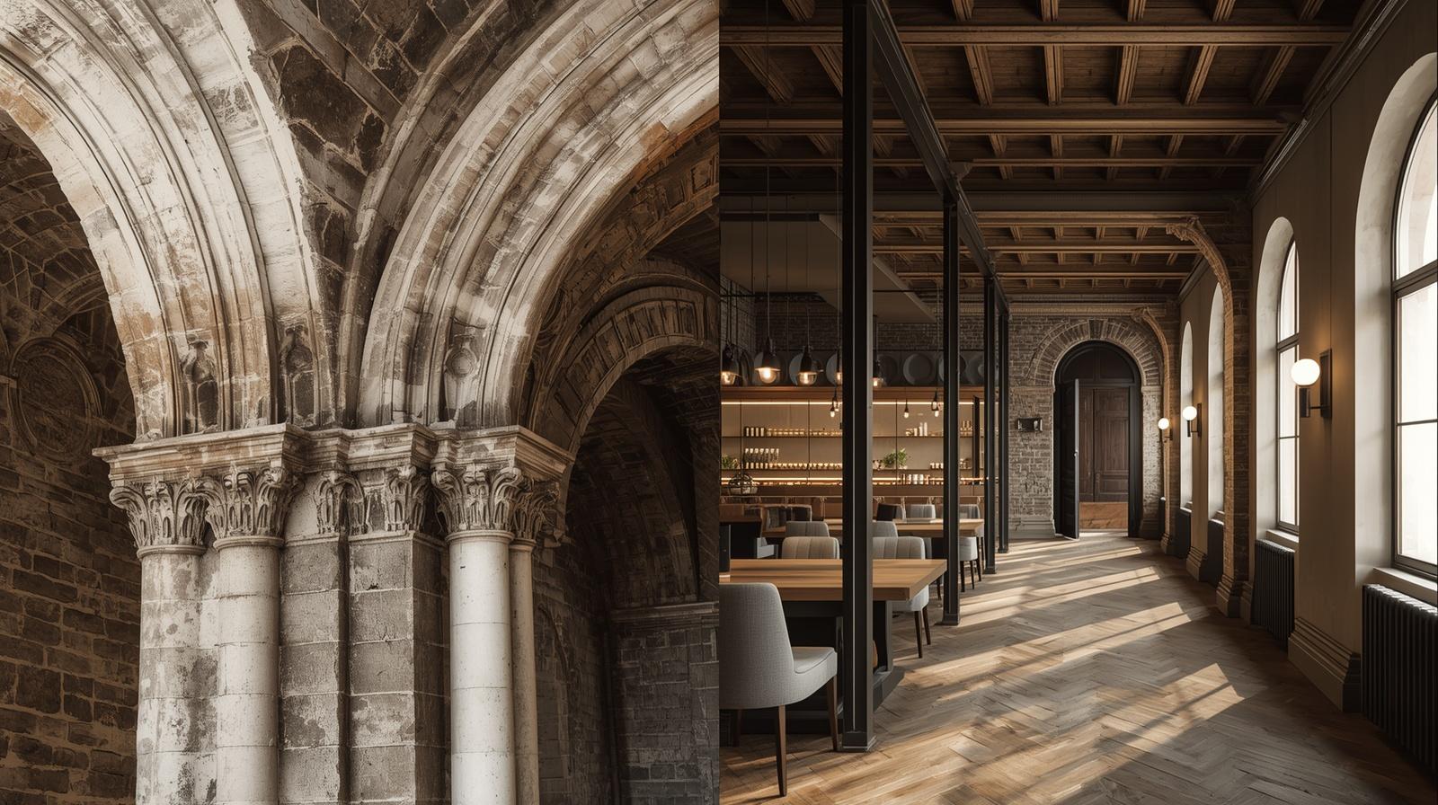 Heritage site restoration and modernization while keeping original structure intact Helpful: Professional building renovation and heritage conservation services by CCL Interior